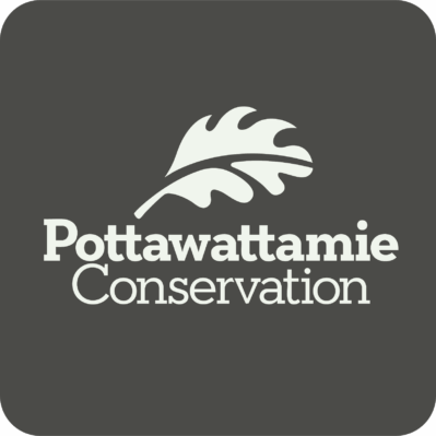 Pottawattamie Conversation Logo on a black colored square